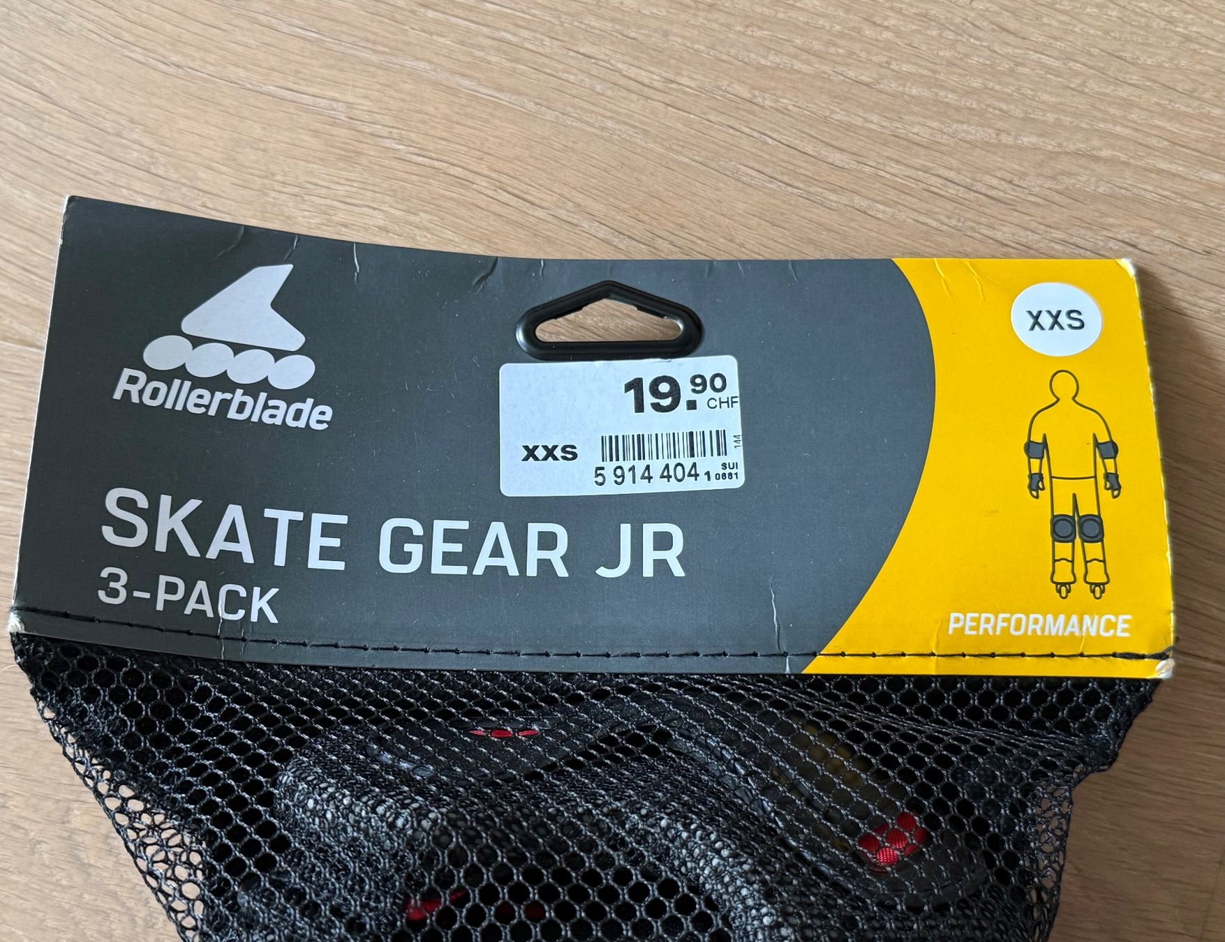 Protezioni & Imbottiture: Set de protections - Rollerblade Skate Gear Jr 3-Pack XXS – Usato da Denges venduto da peumens 3