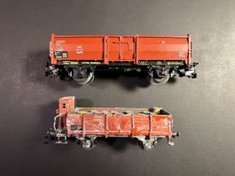 5 Wagen Modelleisenbahn H0 (Märklin, Liliput)