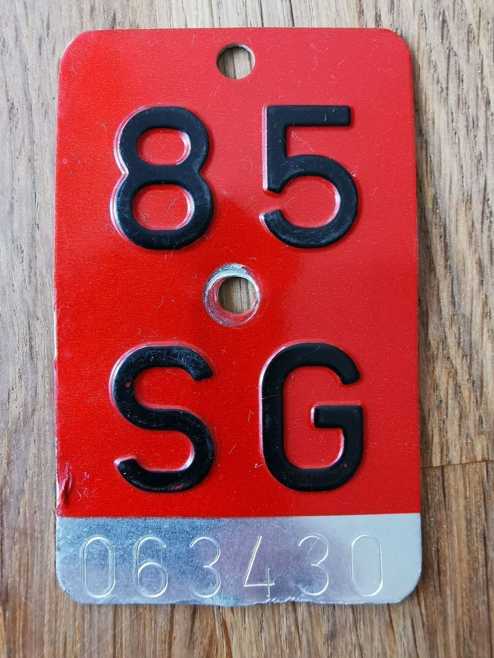 Insegne: Velonummer SG 85 – Usato da Dornach venduto da Ihsan2