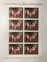 Liechtenstein, Kat. 593-95 Kleinbogen, Rubens, **