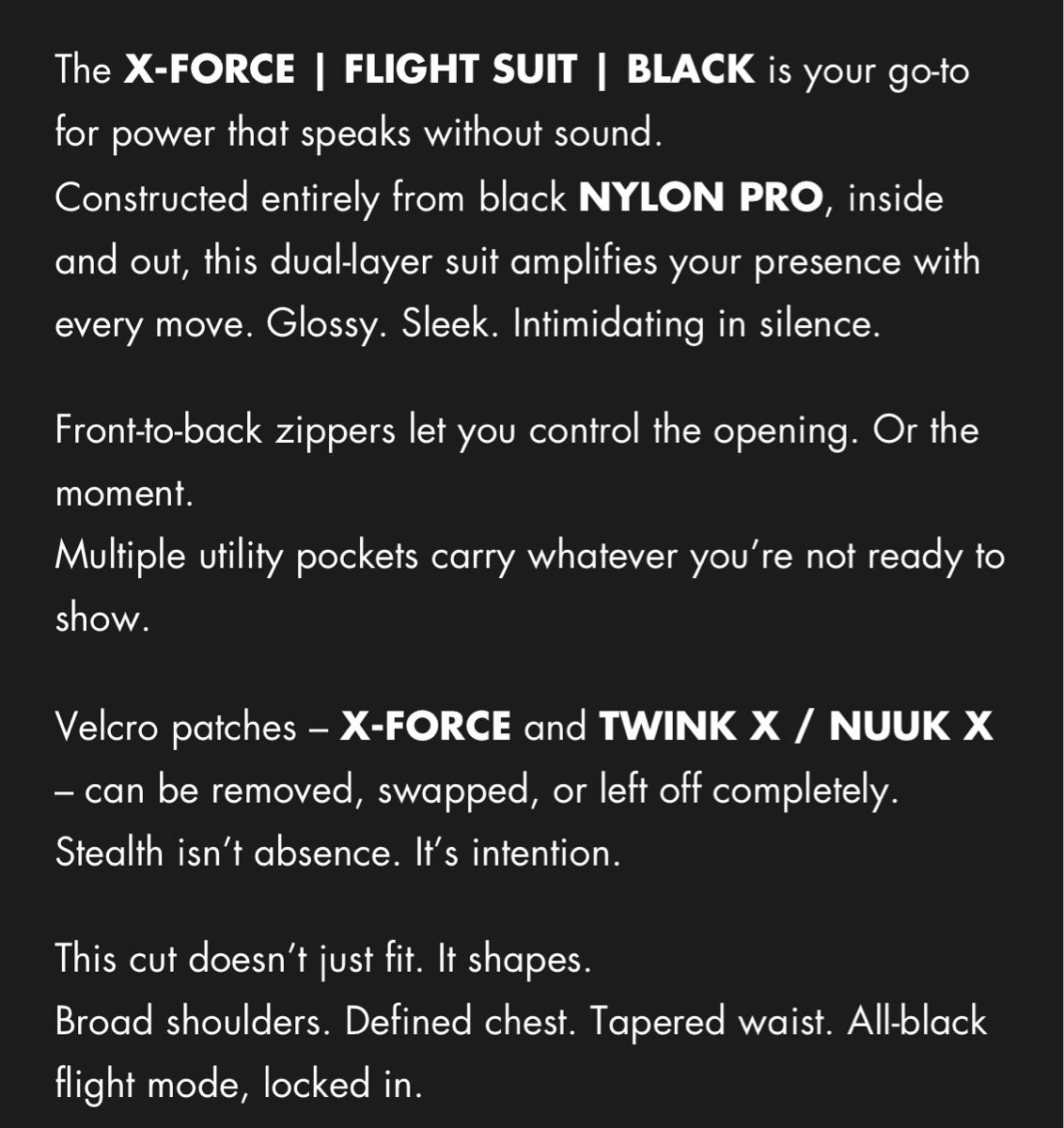 Jumpsuits: TWINKX - x-forceone flight Jumpsuit (Grösse M) – Neu und originalverpackt aus Visp von venro97 6