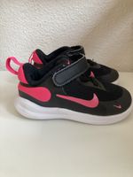 Nike Kinder Turnschuhe schwarz pink Klettverschluss gr 23.5