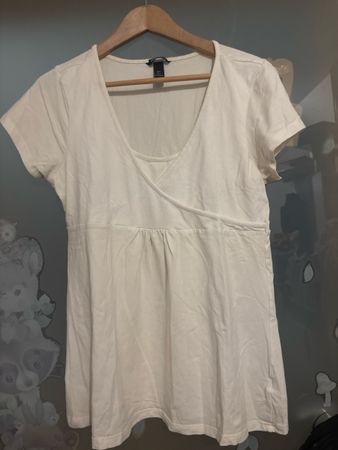 H&M Mama T-Shirt weiss Grösse L Flecken