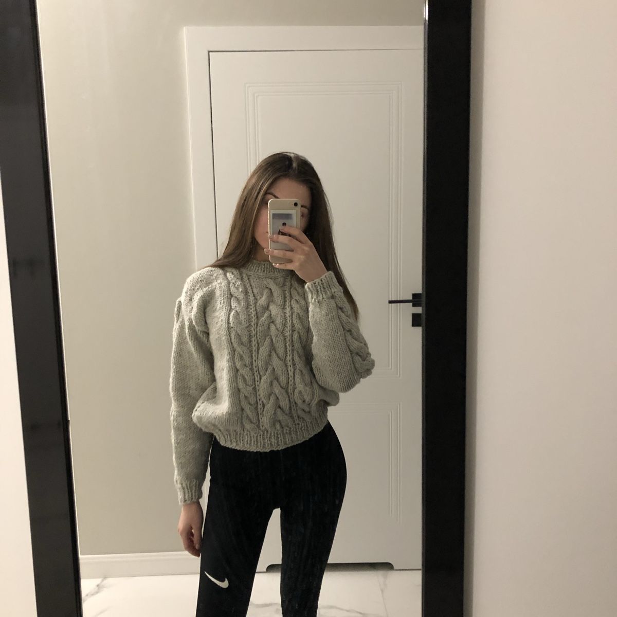 Maglioni & Felpe: Handgestrickter Pullover Wolle handmade cropped XS S – Usato da Langnau am Albis venduto da Nataliehershlag 1