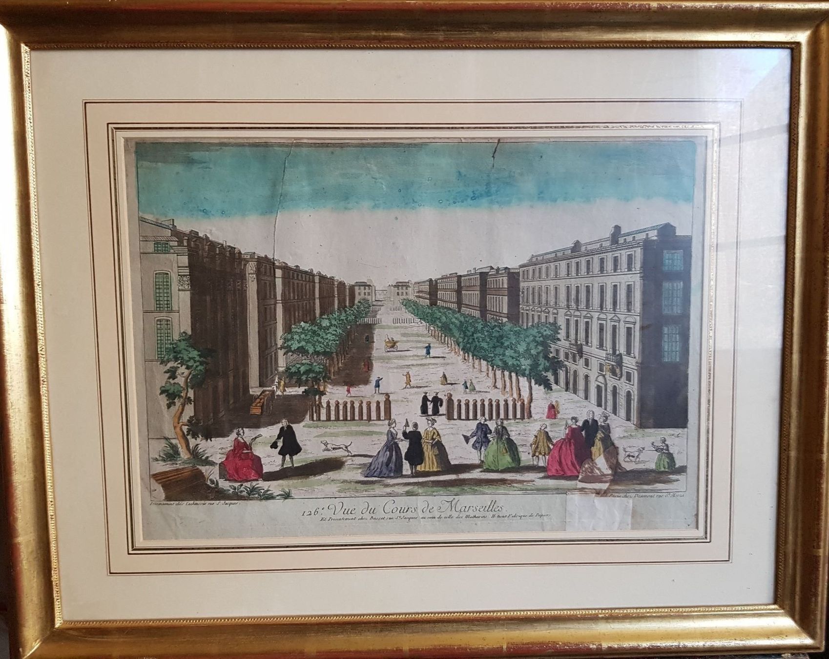 Dipinti: belle gravure couleur 18 è de Marseille – Usato da Lausanne venduto da leneko
