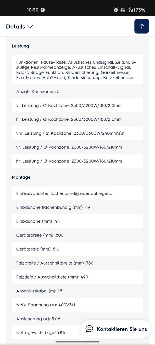 Electrolux Herde: Electrolux Induktionsherd GKT80SILO – Neu (gemäss Beschreibung) aus Laufenburg von Mow0 1