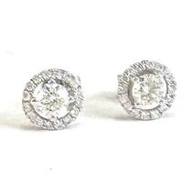 Diamantohrstecker 750 Weissgold, 34 Diamanten, CHF 1´490,-