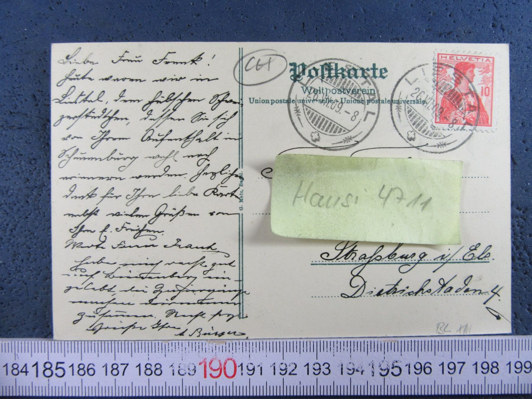 Cartoline postali: LIESTAL 1909 TOTALANSICHT BL AK – Usato da Ettingen venduto da Hausi4711 1