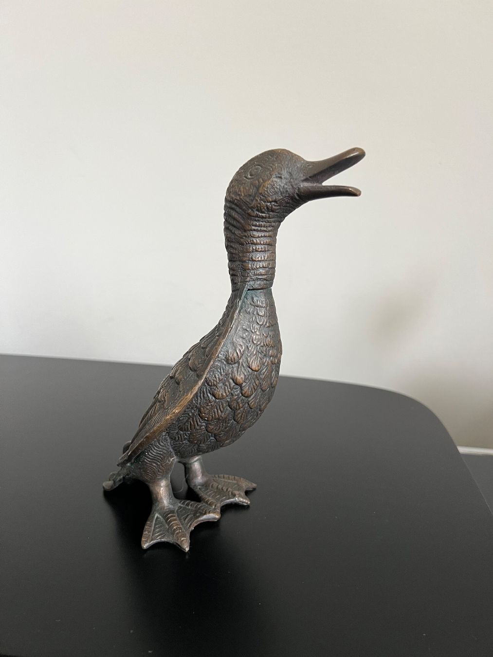 Statuette: Dekorative Entenfigur aus Bronze, Vintage – Usato da Jona venduto da Sariksa