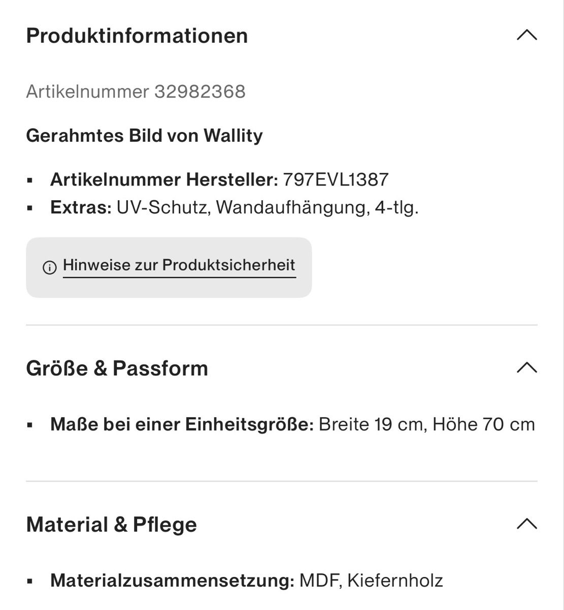 Posters & Illustrations: Bilder vierteilig – D'occasion à Winterthur par kb2home 3
