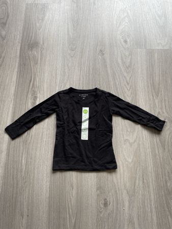 Neues Langarmshirt, Gr. 92, Schwarz, neu