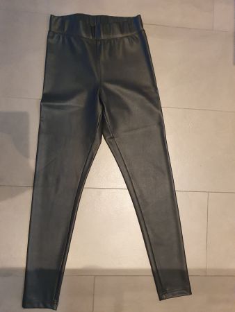 Only Lederleggings in Schwarz, Grösse S,32