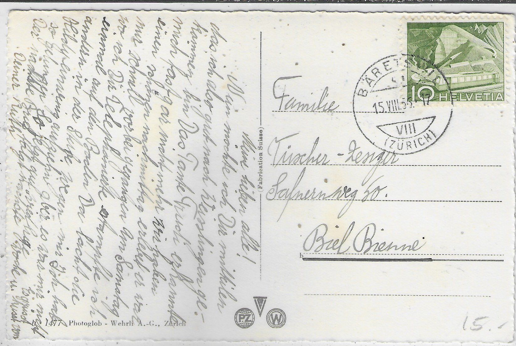 Cartoline postali: Pfäffikon ZH - Bahnhof – Usato da Ettingen venduto da Kartenplanet 1
