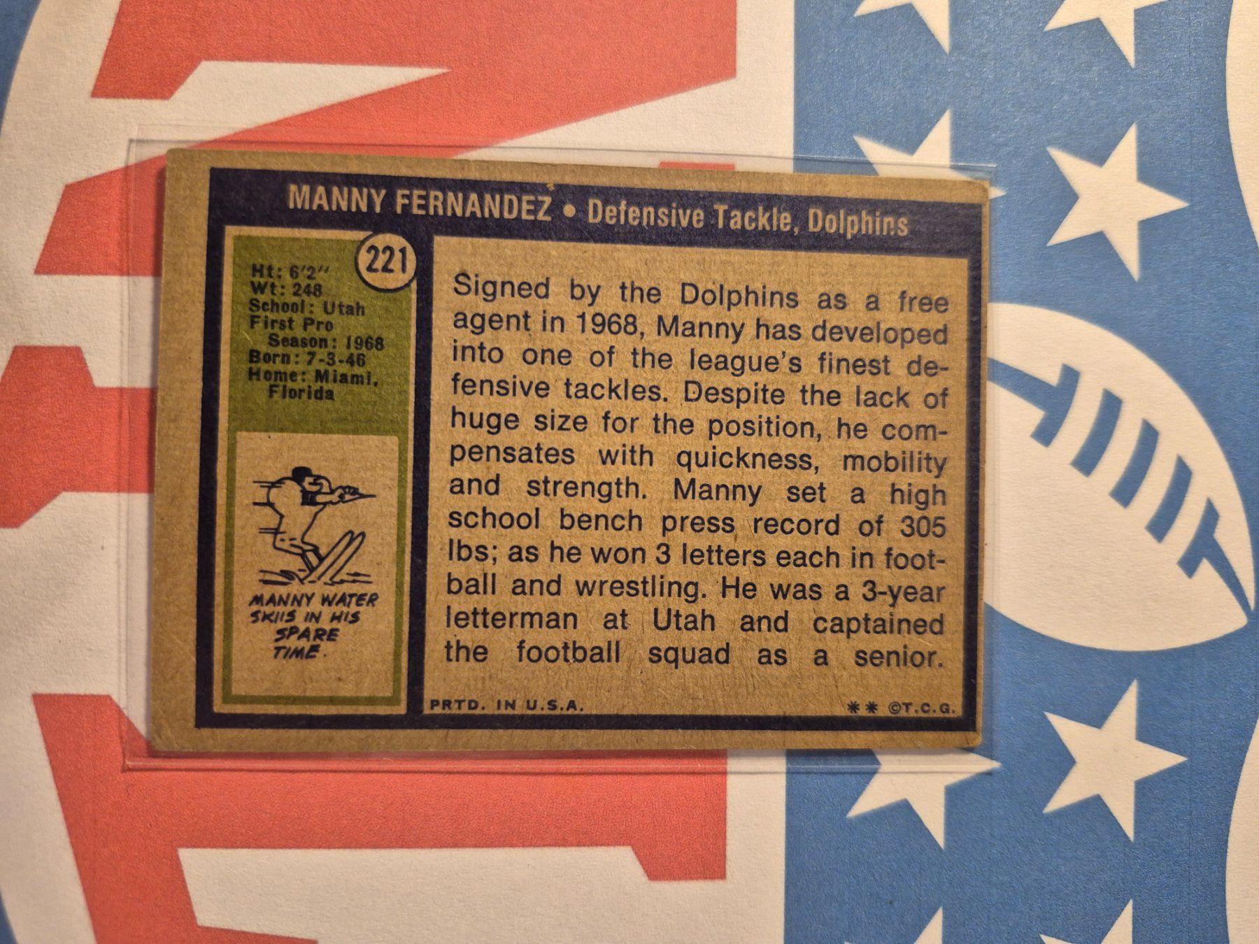 NFL Carte collezionabili: NFL Manny Fernandez Miami Dolphins – Usato da Treiten venduto da Sauber73 1