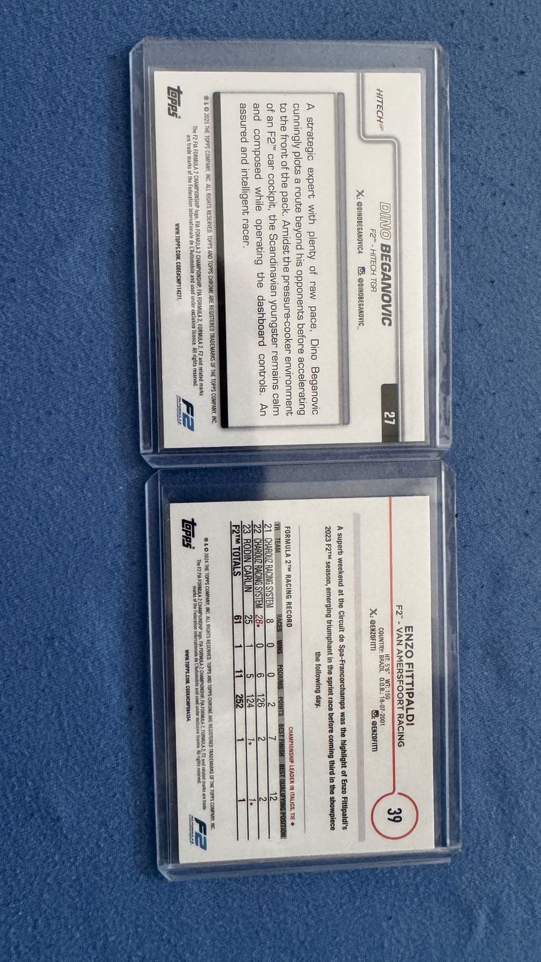 Topps Carte collezionabili: Topps Chrome Karten Nummeriert selten Formel 2 – Nuovo (secondo la descrizione) da Burgdorf venduto da Catbagger64 4