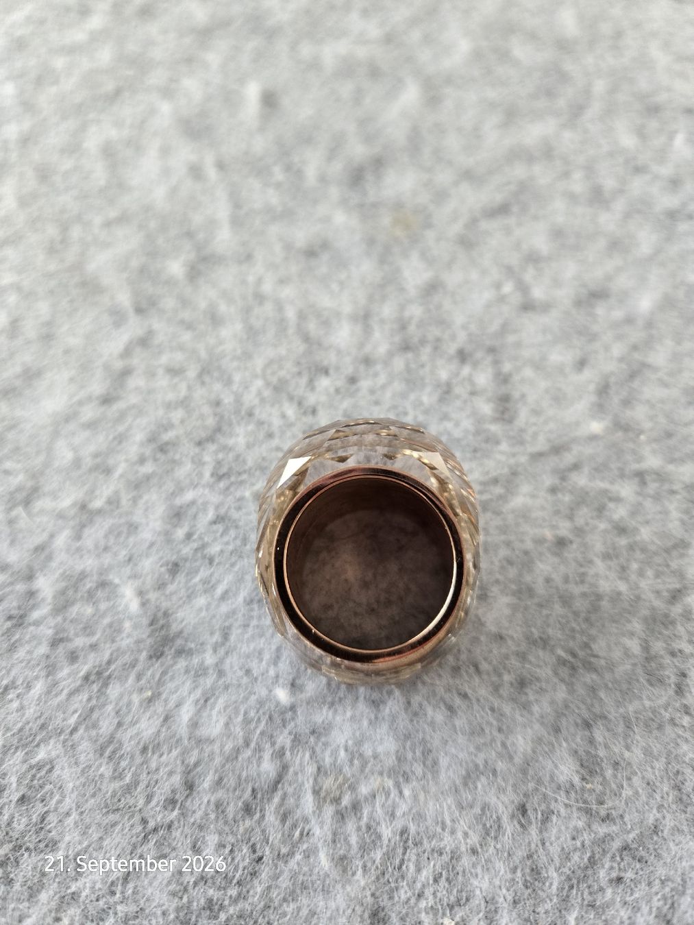 Swarovski Anelli: Swarovski Ring Nirvana Grösse 55 champagnerfarben, rosé – Nuovo (secondo la descrizione) da Oberriet SG venduto da Bodo6 1