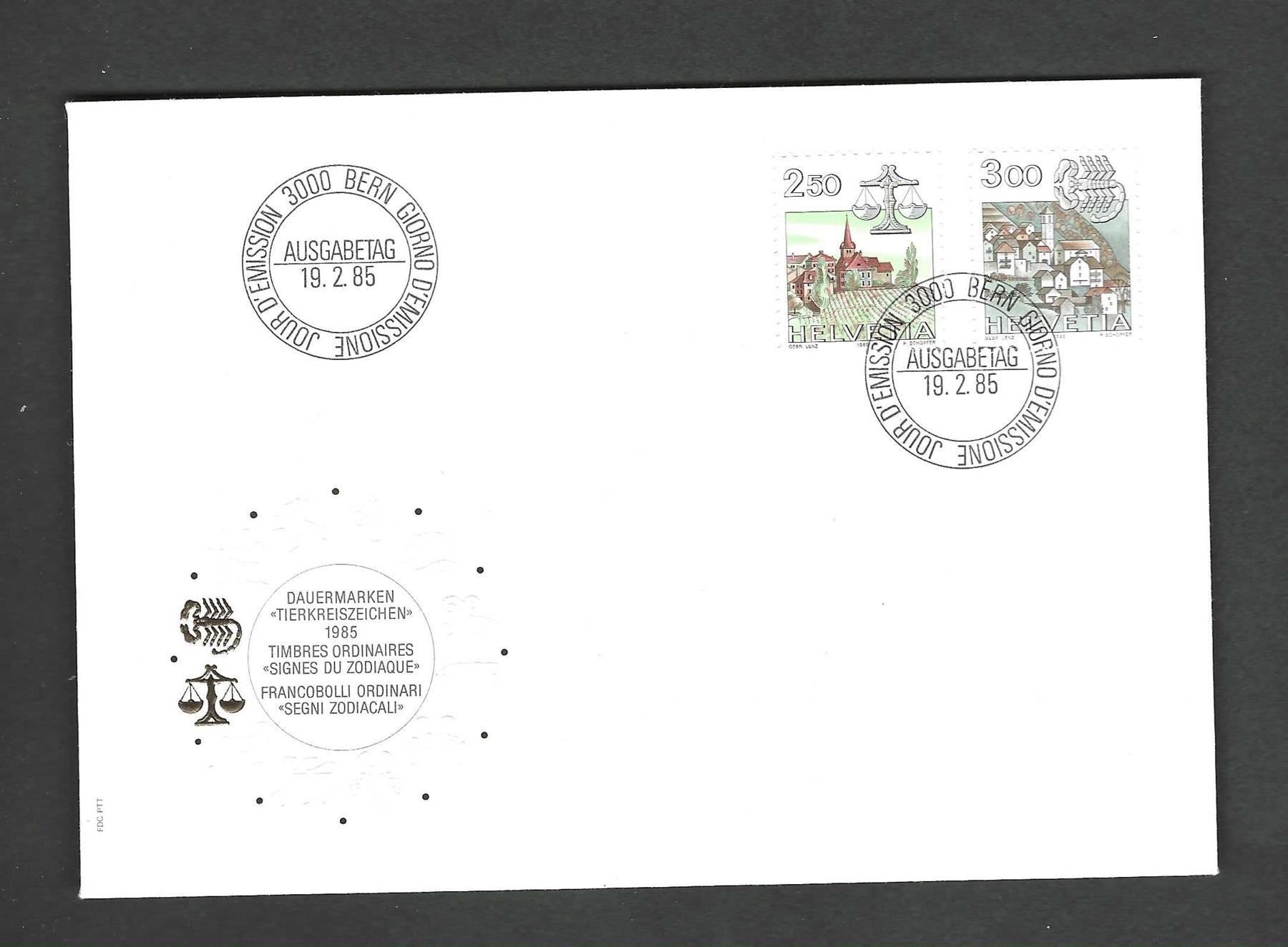 Tutti i francobolli: CH FDC Satz 1985 – Usato da Koblenz venduto da Markenhimmel