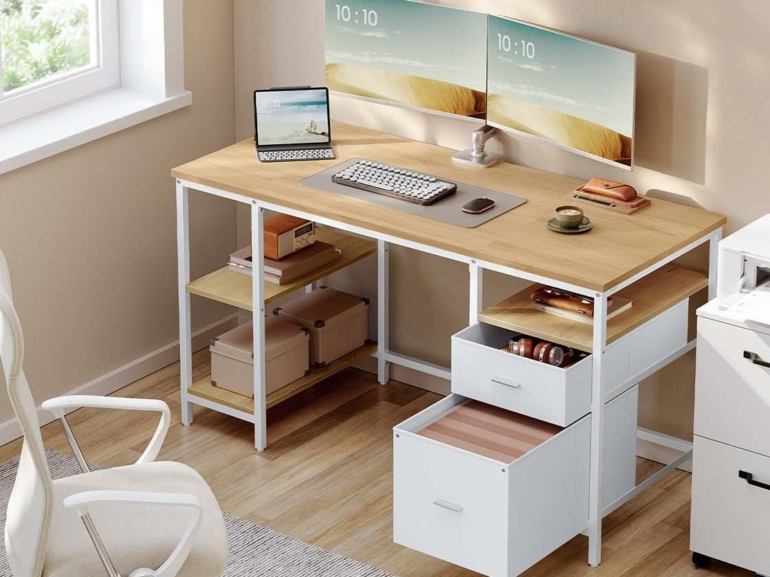 Scrivanie: Computertisch Bürotisch Schreibtisch 3 Ablagen JORIS – Nuovo e nell'imballaggio originale da Lachen SZ venduto da MAMORU-MOEBEL 1