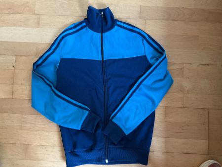 Vintage Adidas Jacke Gr. ca 152 blau retro