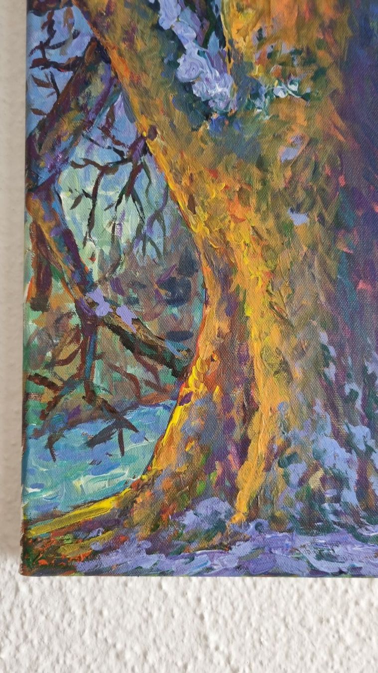 Dipinti: Original: Baum, Öl auf Leinwand, 30x40cm – Nuovo (secondo la descrizione) da Belp venduto da MaSu39 1