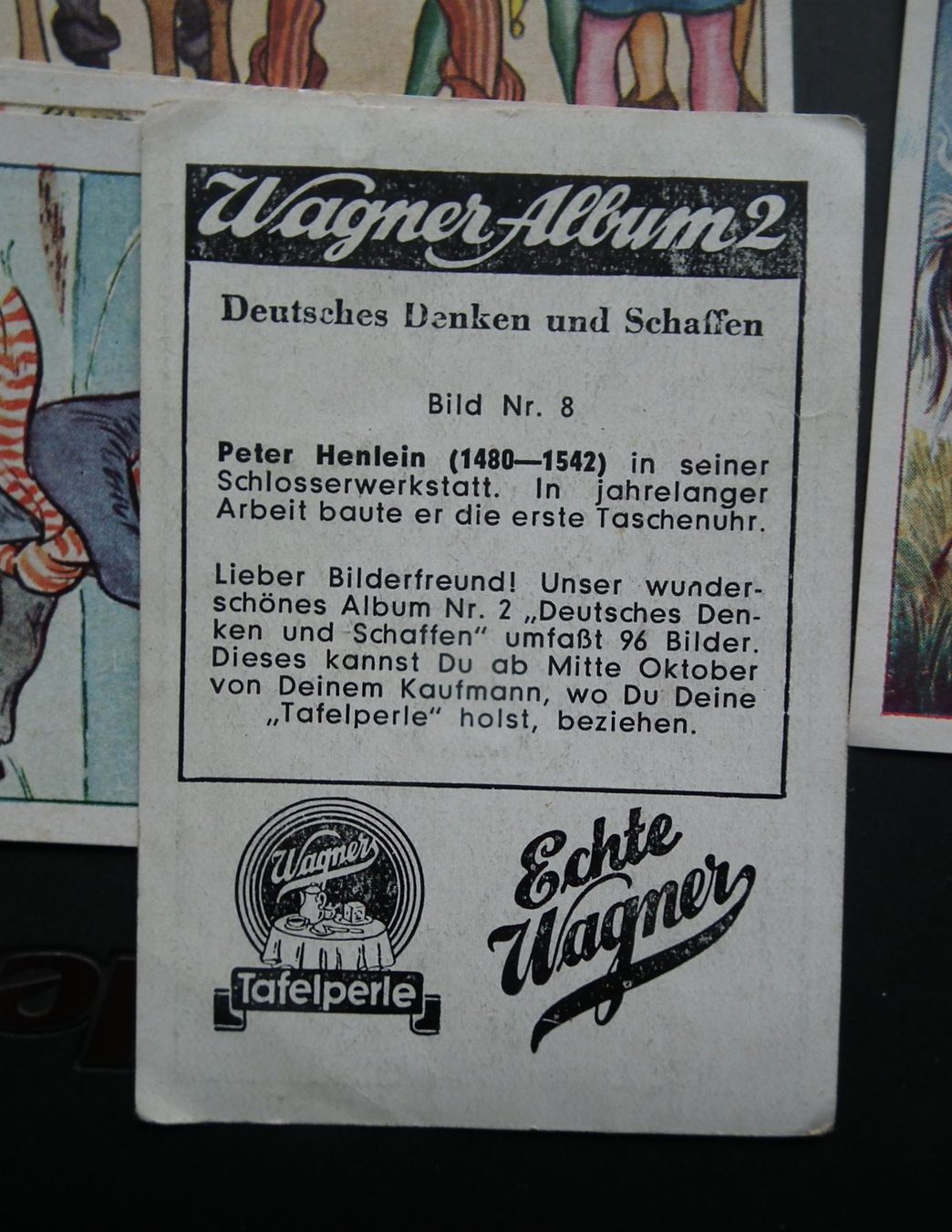 Carte collezionabili: Alte Sammelbildli  Diverse  Steinfels, Wagner  Diverse – Usato da Kriens venduto da WULLU99 1