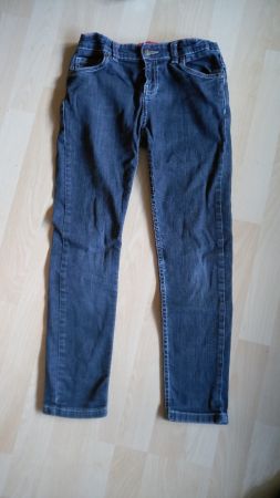 Kinder-Jeans blau Grösse 134-140 (Bio-Baumwolle)