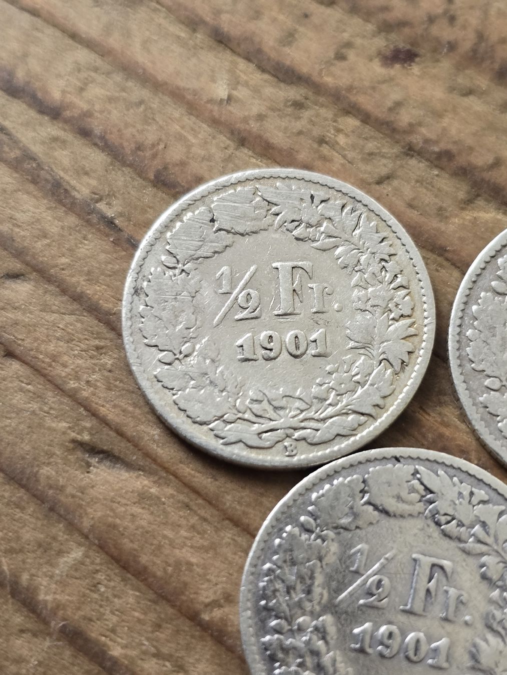 Tutti le monete: 3 Schweizer Halbe Franken Münzen 1901  – Usato da Pfäffikon SZ venduto da 26.4.14.17.25 1