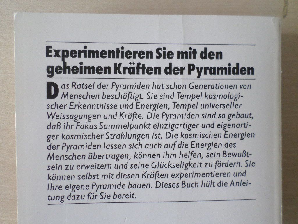 Libri: Pyramid Power / Max Toth, Greg Nielsen – Usato da Liestal venduto da man_7bt6 1