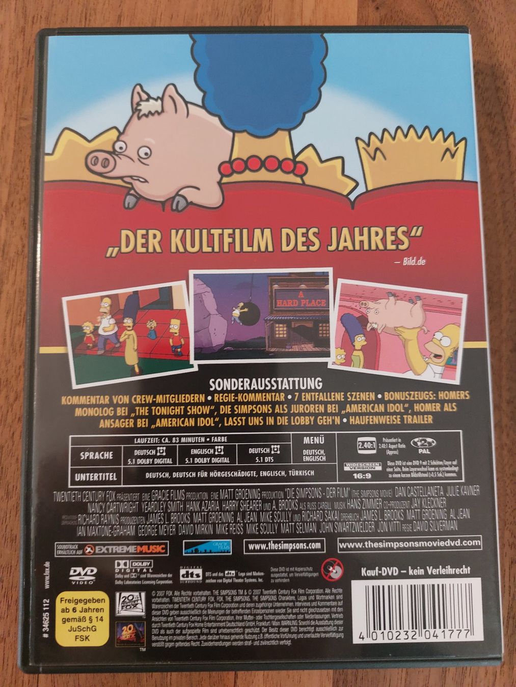 Alle DVDs: DVD - Die Simpsons Der Film – Gebraucht aus Rheinfelden von FilmAuktion 1