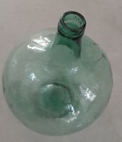 grosse Glasballon Vase grünes Glas