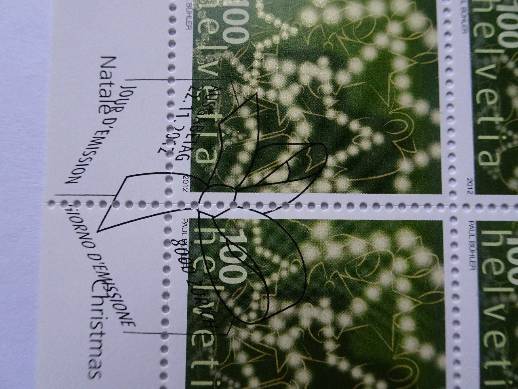 Tous les timbres: 2012 – Neuf (Voir description) à Aadorf par Chnorli-Furz 1