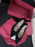 Ballerines Valentino noires taille 40 lacets clous