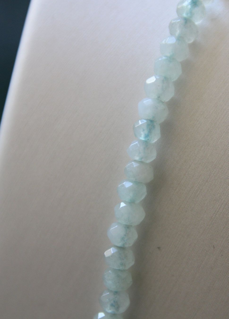 Catenine: NEU: Aquamarin facettiert Kette Collier Edelsteinkette – Nuovo (secondo la descrizione) da Matten b. Interl venduto da EdelsteineInterlaken 2