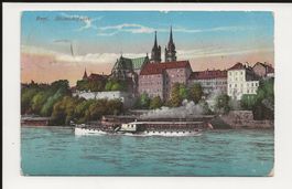 AK 1911 Basel, Rheinschiffahrt mit Dampfschiff
