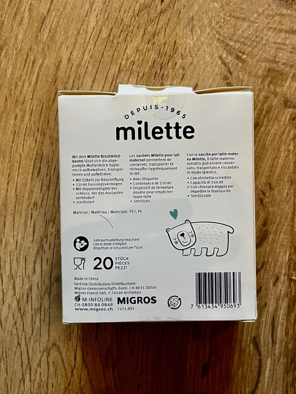 Contenitori & Simili: Milette Muttermilchbeutel 20 Stück, NEU – Nuovo e nell'imballaggio originale da Gümligen venduto da soleil149 1