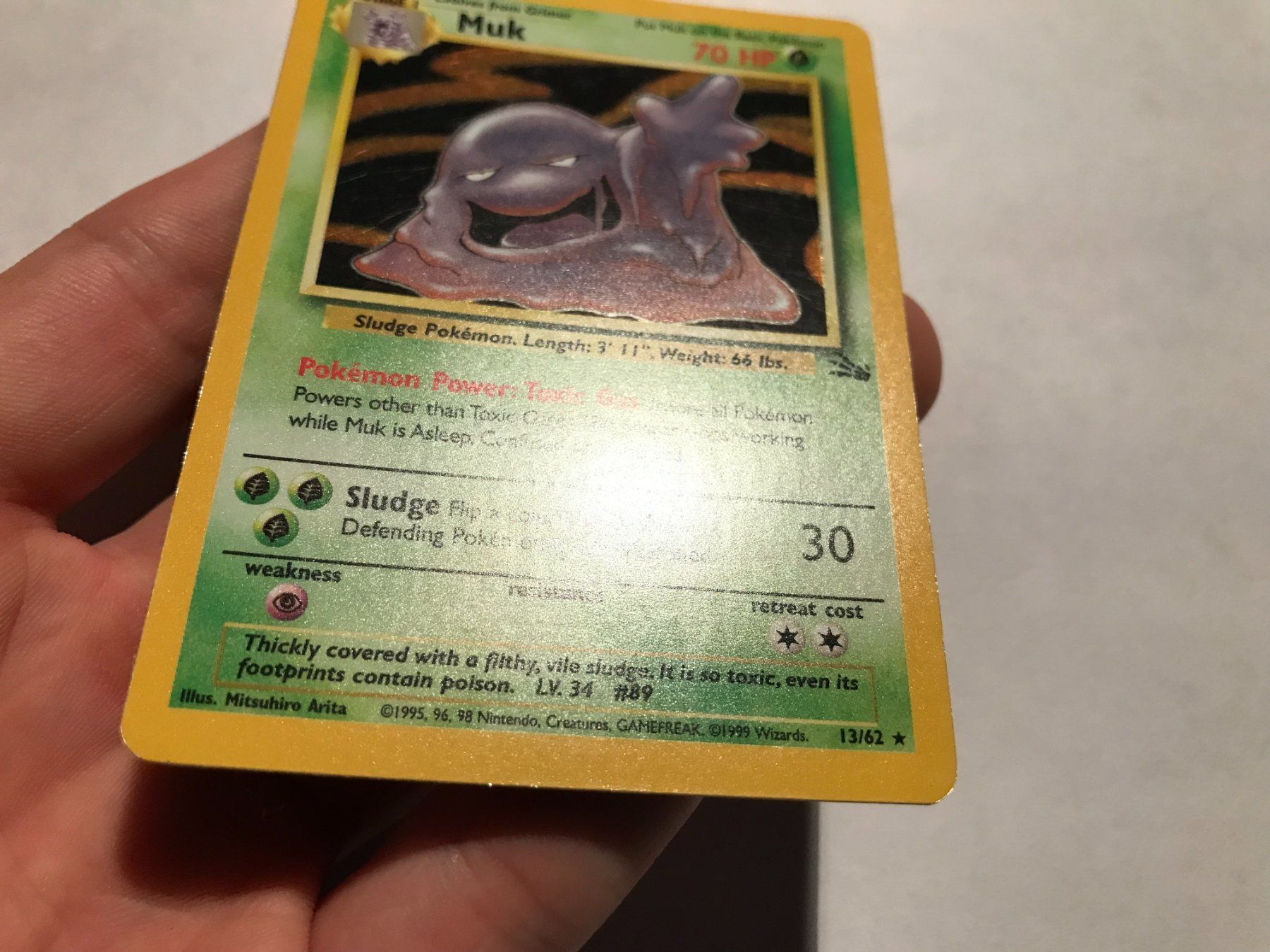 Pokémon Carte collezionabili: Muk holo Fossil EN – Usato da Hagendorn venduto da Pokecollectorch 1