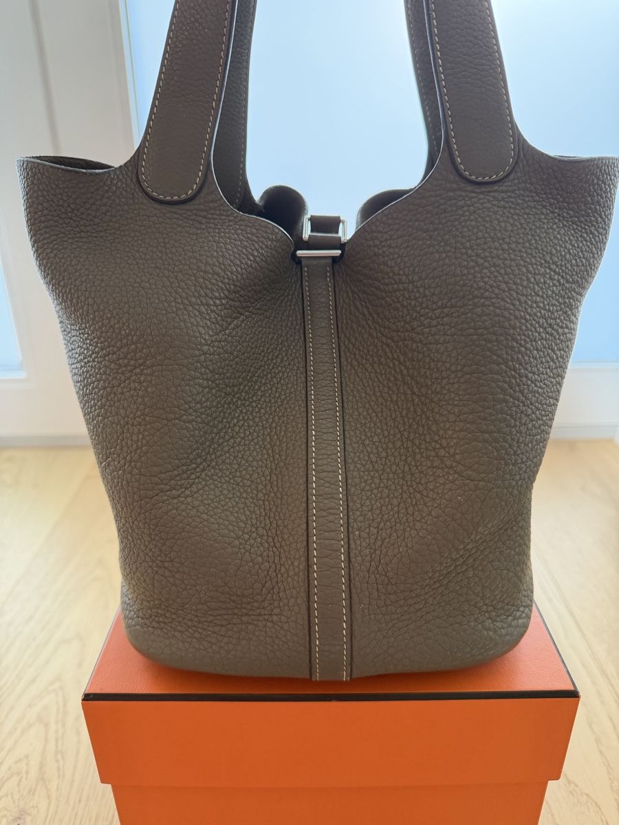 Hermès Borse: Hermès Picotin 22 Clemence Leder Etoupe – Usato da Winkel venduto da blugirlblumarine 2