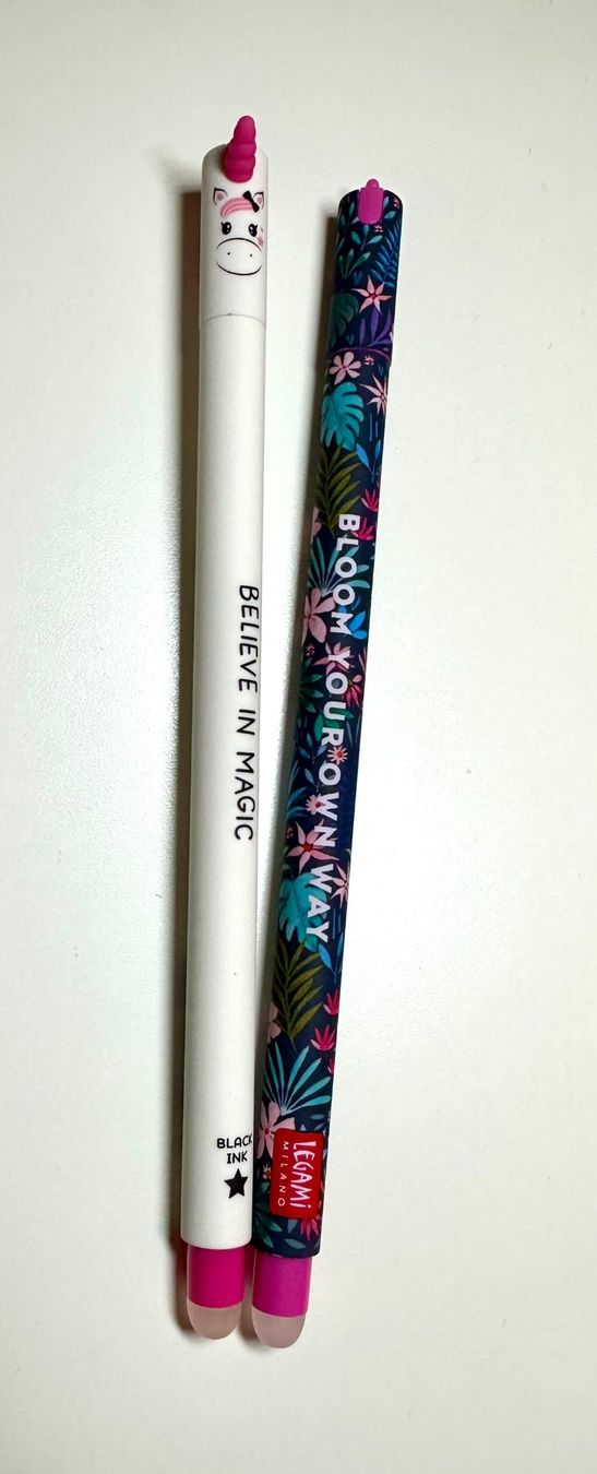 Legami Penna & Evidenziatori: 2x stylo Legami Licorne Blanche & Flora – Nuovo e nell'imballaggio originale da Bernex venduto da euma1976 1