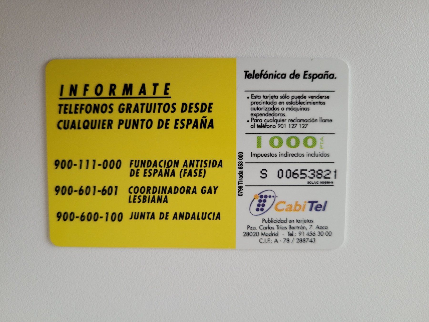 Telefon- & Taxkarten: Telefonkarte Spanien – Gebraucht aus Inwil von Flower2325 1