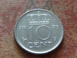 PAYS-BAS  Nederland  10  Cent  1975