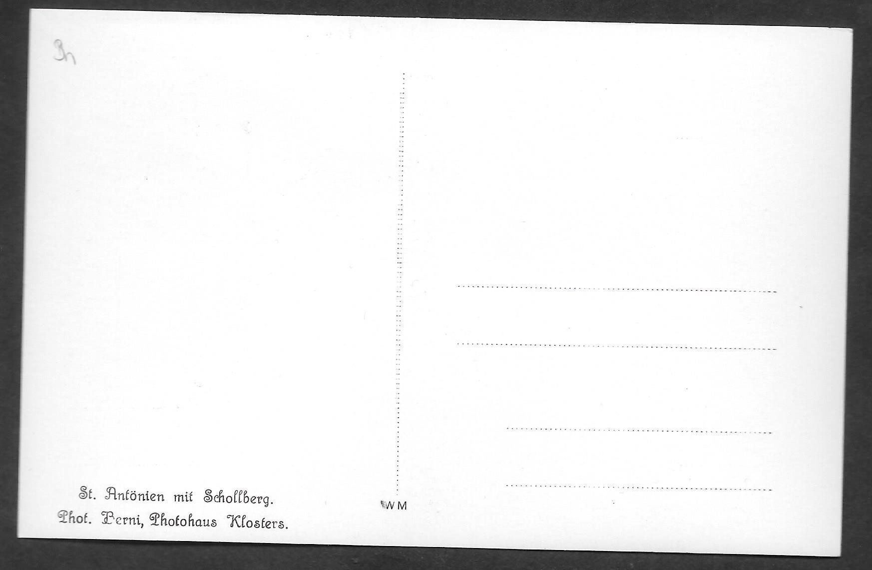 Cartoline postali: St. Antönien mit Schollberg – Usato da Olten venduto da clotaldi 1