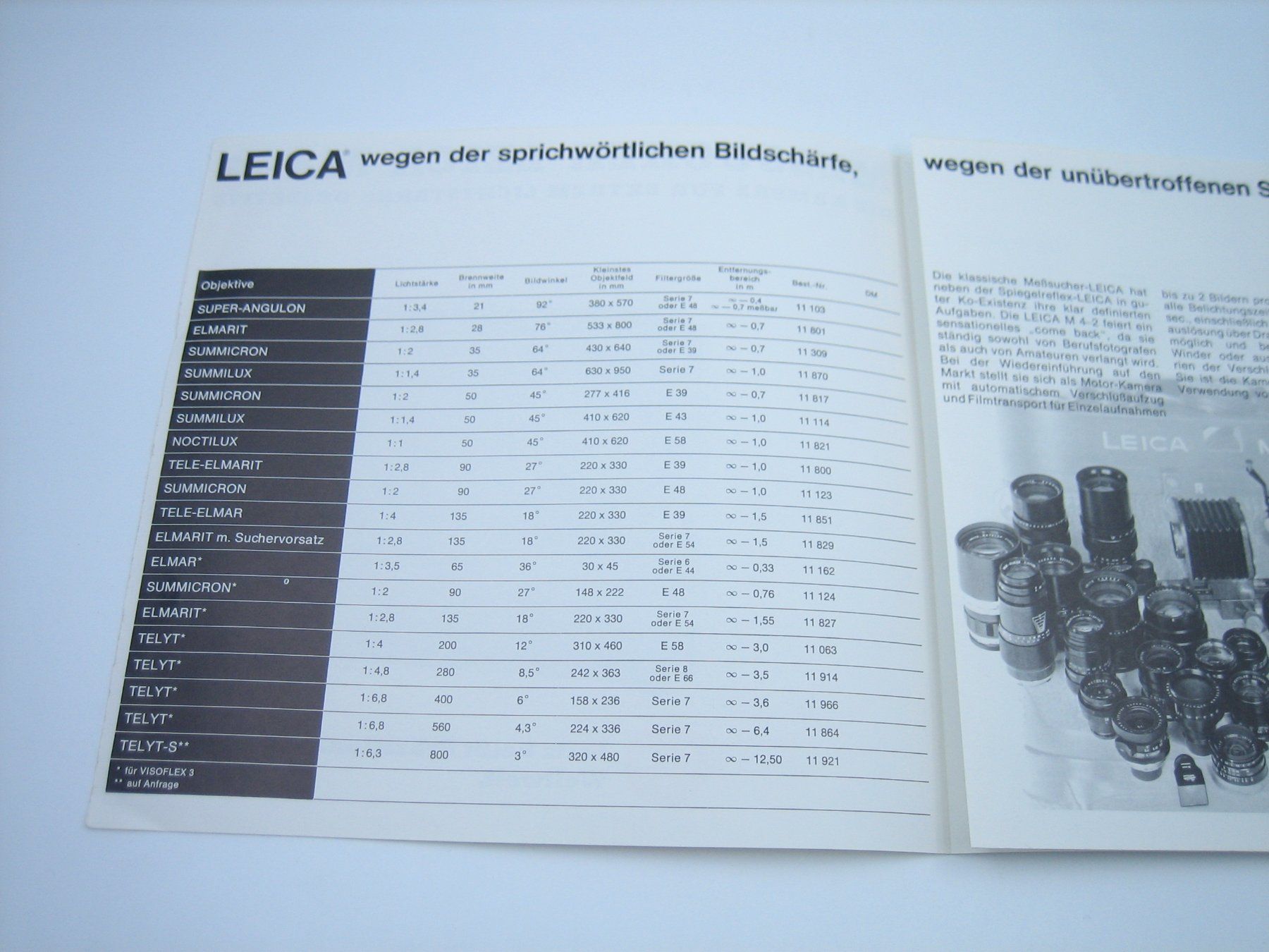 Leica Fotocamera: Leica M4-2 Messucher Werbeprospekt/Katalog – Usato da Zürich venduto da Tomi118 2