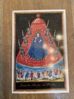 Andachtskarte mit Gebet Sancta Maria im Stein  7x 10 cm