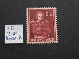 Doppelprägung Nr. 251.2.01 ** LUXUS, ab 1.-!!!