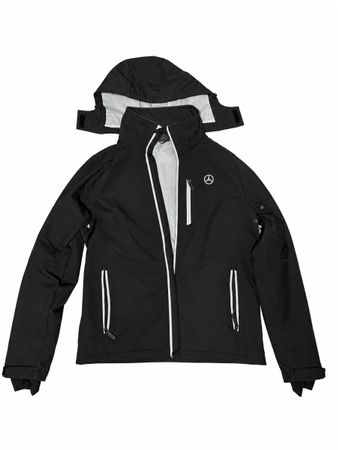 Softshell Jacke Mercedes Benz schwarz mit Kapuze 