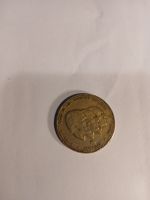 Pièce rare République Dominicaine 1/2 Peso 1984, état TB