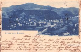 Bauma ZH // 1906 Gruss Dorf Gesamtansicht