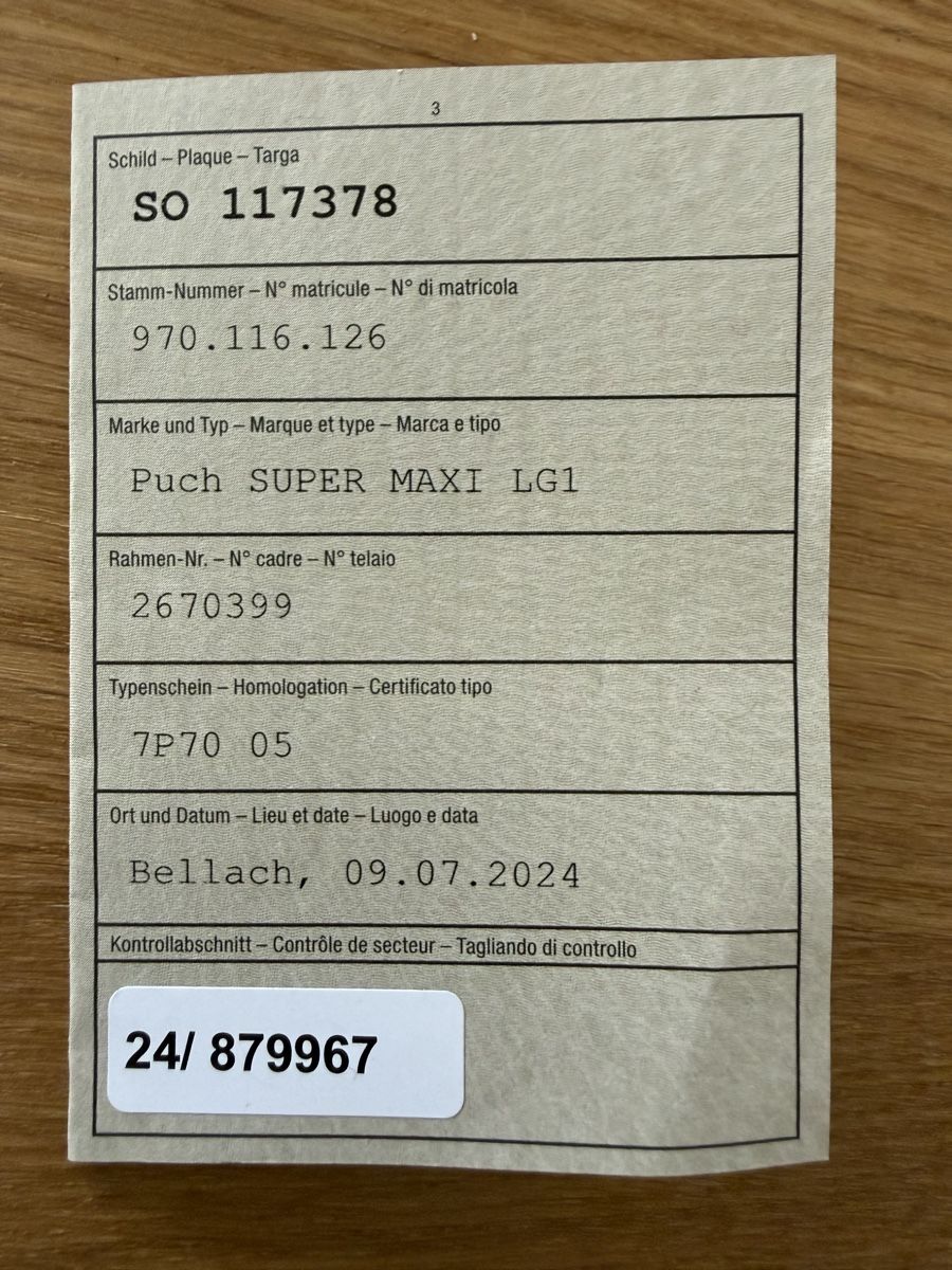 Puch Cyclomoteurs: Puch SUPER MAXI LG1 Mofa Occasion – D'occasion à Erlinsbach SO par FuckFlip83 4