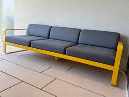 Fermob Bellevie 3-Sitzer Sofa – Honig / Graphitgrau