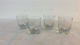 4 Wassergläser, robust & elegant